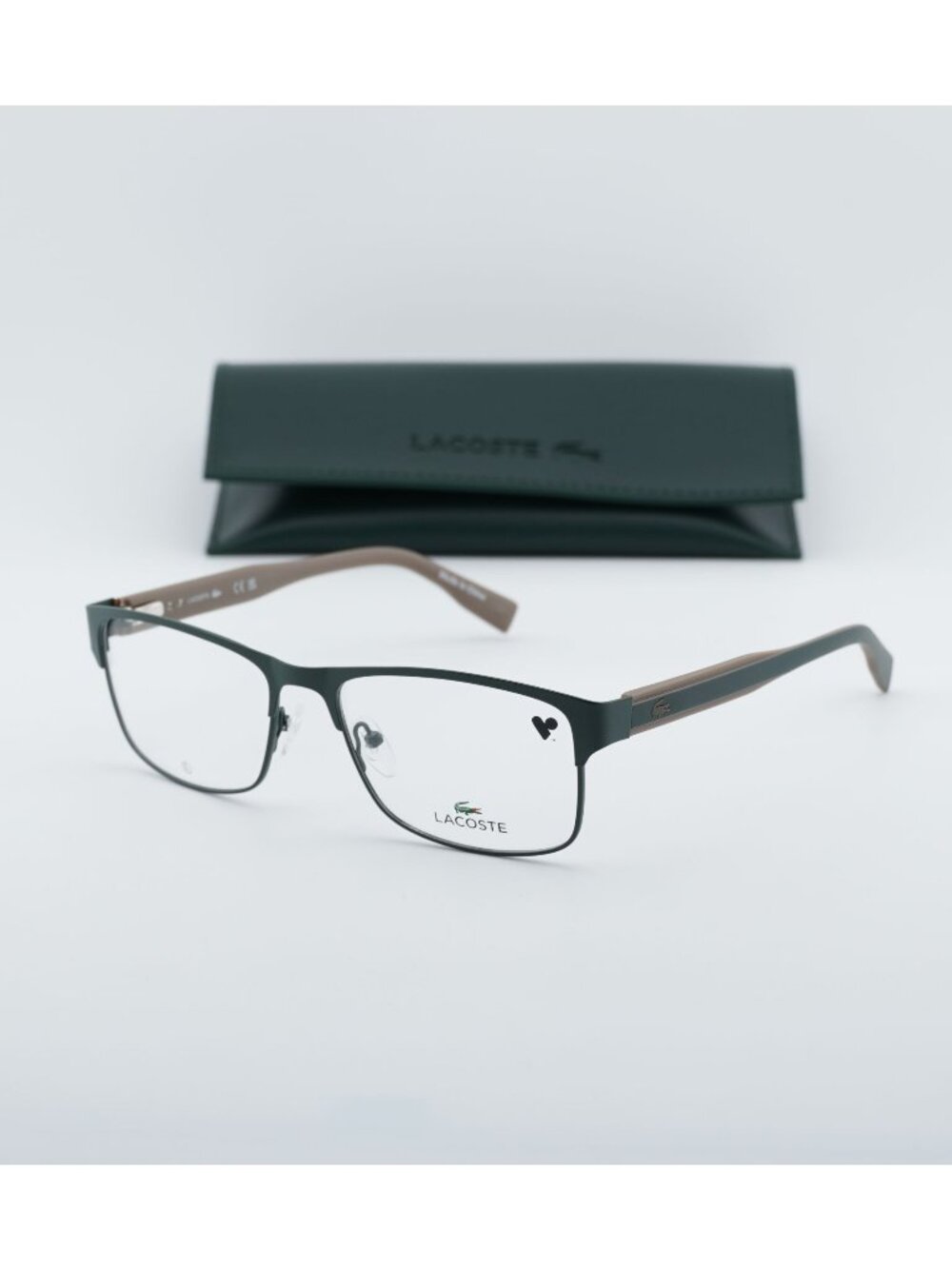 Lacoste L2294 301 Rectangle Eyeglasses 57mm - Green